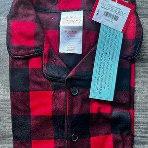 Wondershop Kids' Holiday Buffalo Check Flannel Pajama Shirt Size M 8 NWT